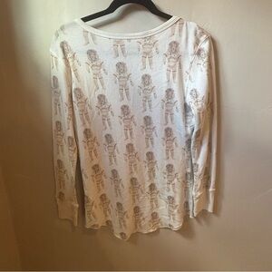 All Things Fabulous Cream Graphic Long Sleeve Tee